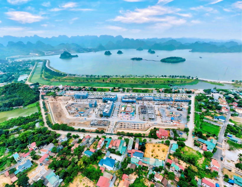Tiến độ hiện tại Flamingo Golden Hill đang thi công thần tốc