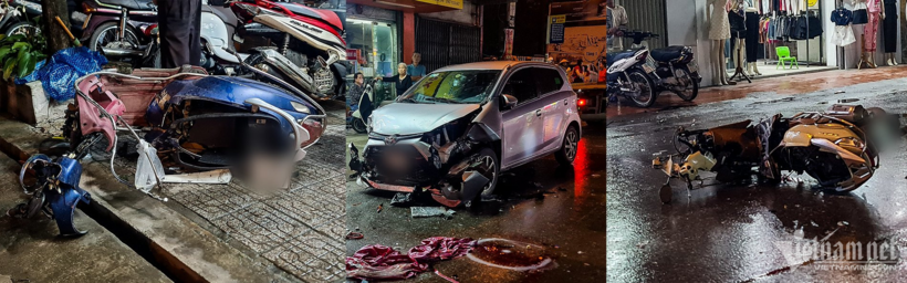 Hiện trường vụ va chạm. Ảnh: VietNamNet