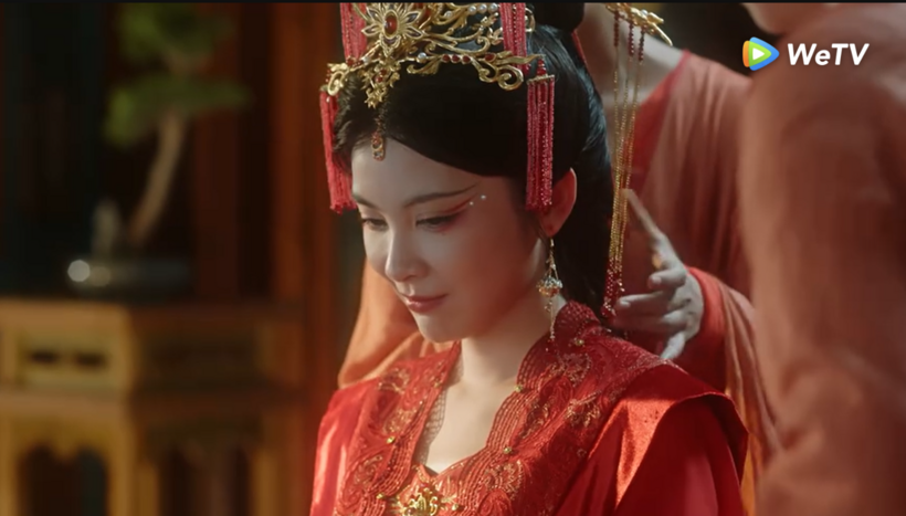Kim Nương Tử kết hôn với người phàm tu tiên mà cô cứu.