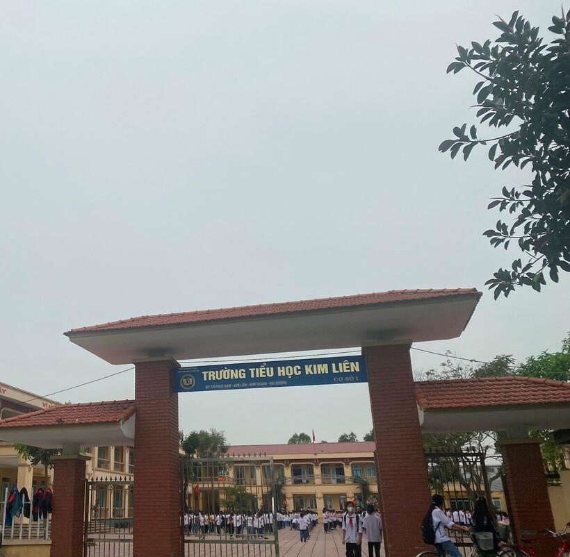 Trường Tiểu học Kim Liên - nơi xảy ra vụ việc. Ảnh: Báo Hải Dương