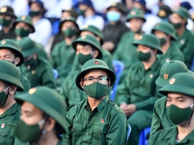 Hơn 3.250 thanh niên Nghệ An lên đường nhập ngũ trong năm 2024. Ảnh: VTV News