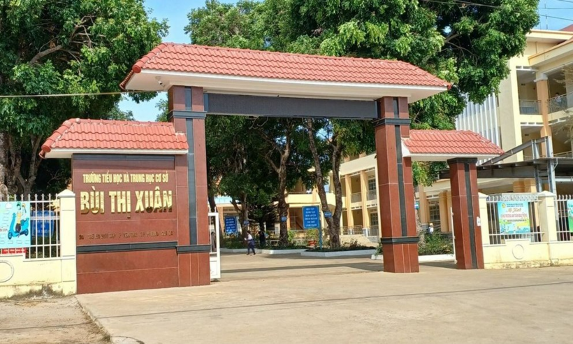 Trường Tiểu học và THCS Bùi Thị Xuân. Ảnh: Người đưa tin