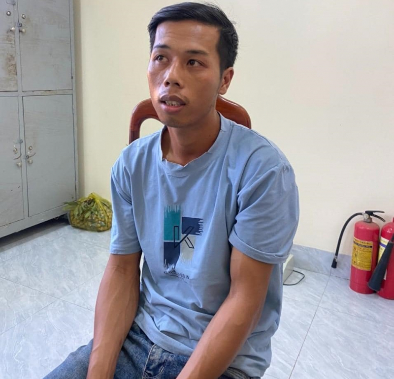 Đối tượng Nguyễn Duy Hoàng bị bắt. Ảnh: CAND