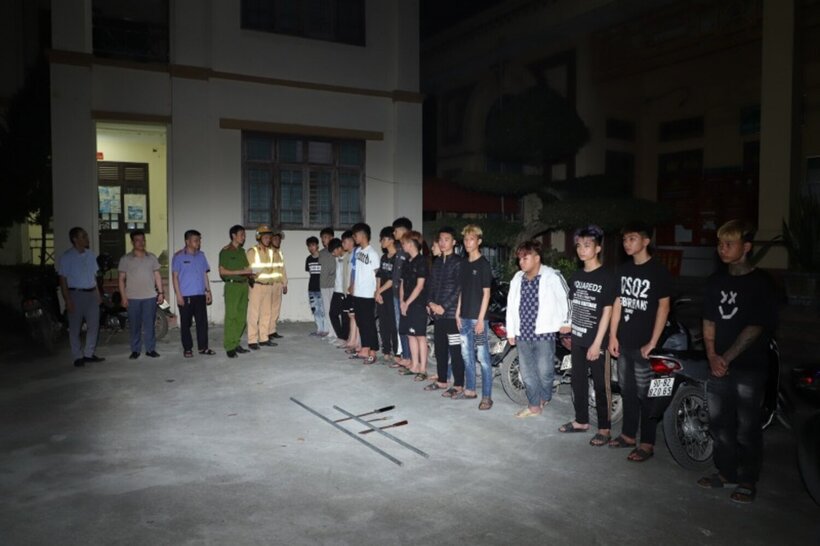Các đối tượng bị bắt giữ. Ảnh: CAND