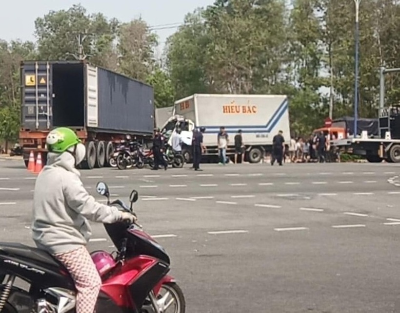 Hiện trường xảy ra vụ tai nạn. Ảnh: Báo Tiền phong.