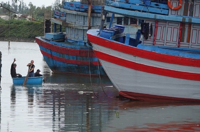 Tàu cá của ngư dân Quảng Ngãi. Ảnh: Thanh Niên