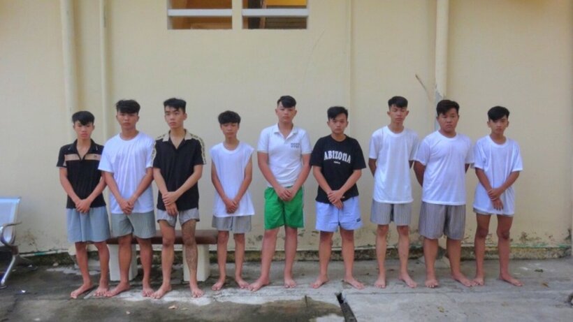Các đối tượng bị bắt giữ. Ảnh: CAND