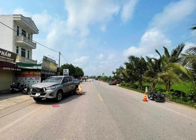 Hiện trường xảy ra vụ tai nạn. Ảnh: Báo Tuổi trẻ.
