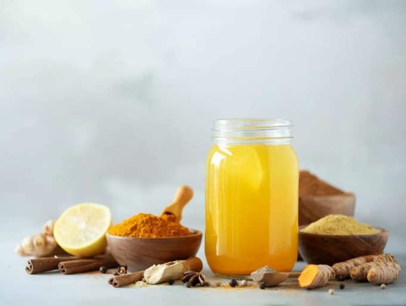 Nước gừng nghệ rất tốt cho sức khỏe. Ảnh minh họa