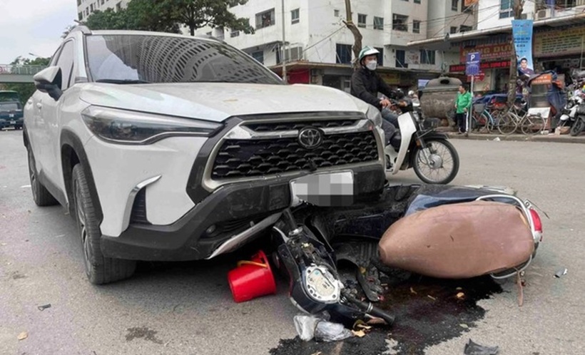 Hiện trường vụ tai nạn. Ảnh: An ninh Thủ đô.