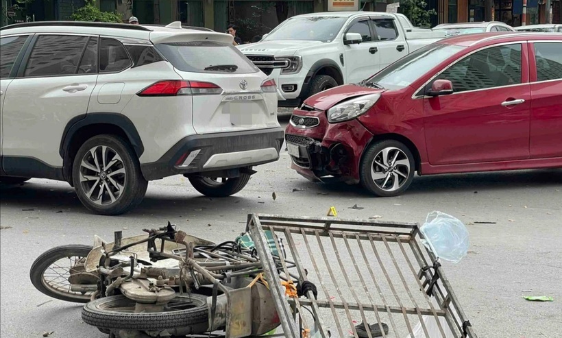 Tài xế gây tai nạn liên hoàn là nữ giới. Ảnh: Dân trí.