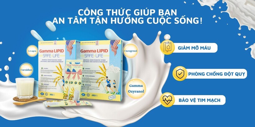 Sữa dinh dưỡng Gamma Lipid - Bí quyết vàng cho người mỡ máu cao