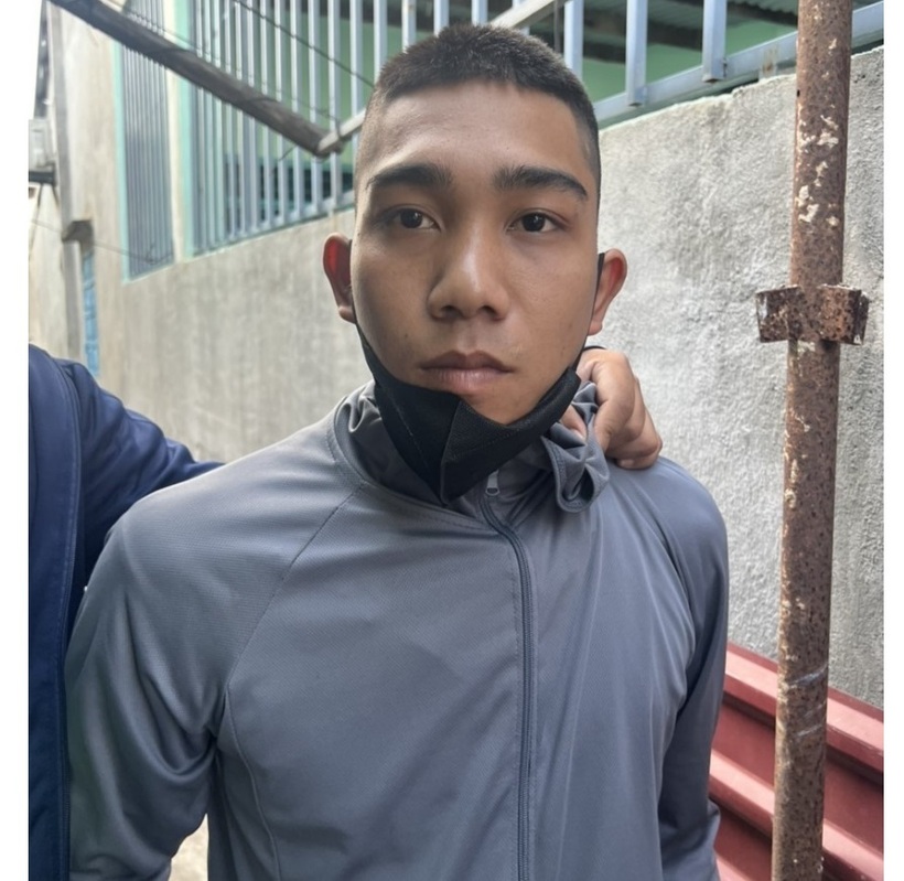 Phạm Văn Hoàng lúc bị bắt. Ảnh VOV.