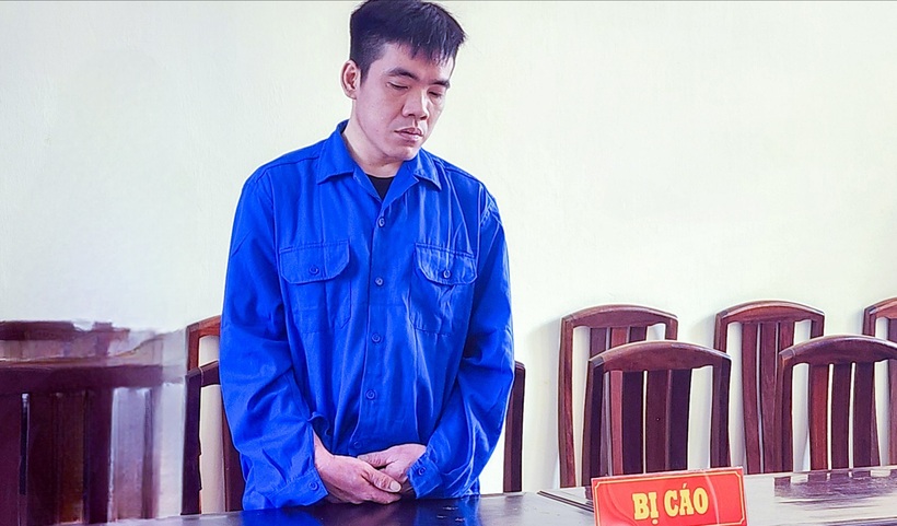 Bị cáo Trường tại phiên tòa xét xử. Ảnh: PLO