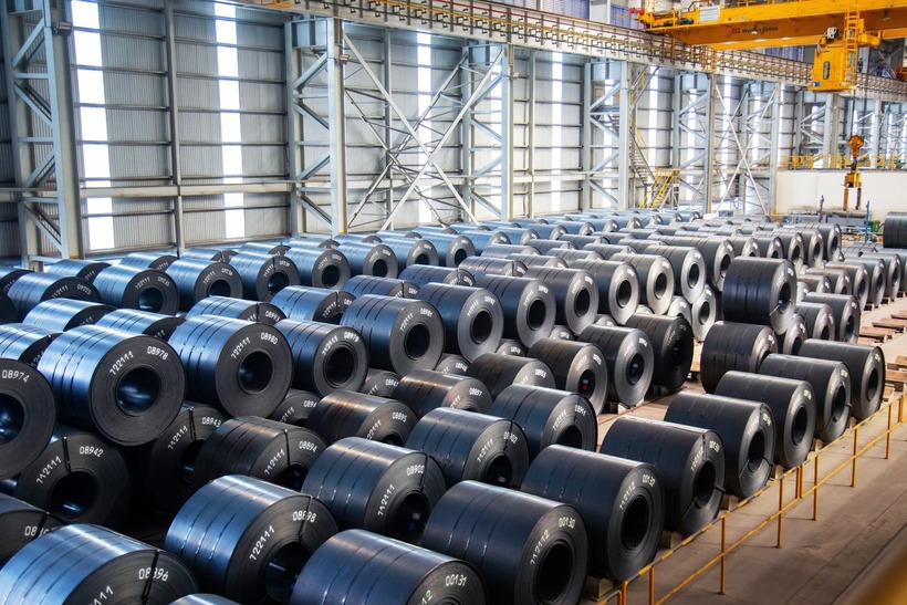 Thép Hòa Phát được chứng khoán SSI nâng mức dự báo lợi nhuận 2024 lên 12.800 tỷ đồng. Ảnh minh họa.