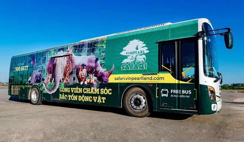 Xe bus đến Vinpearl Safari Phú Quốc miễn phí