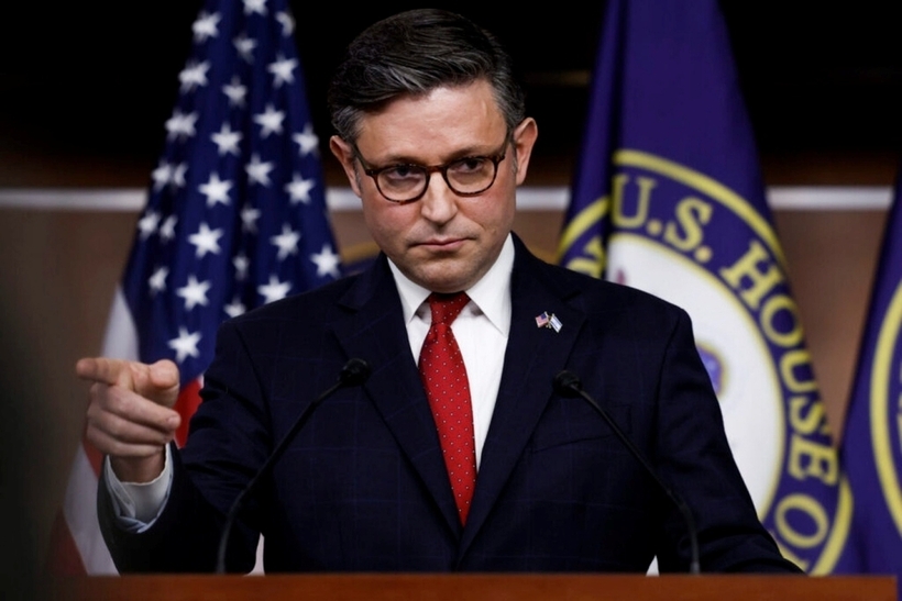 Chủ tịch Hạ viện Mỹ Mike Johnson. Ảnh: Getty