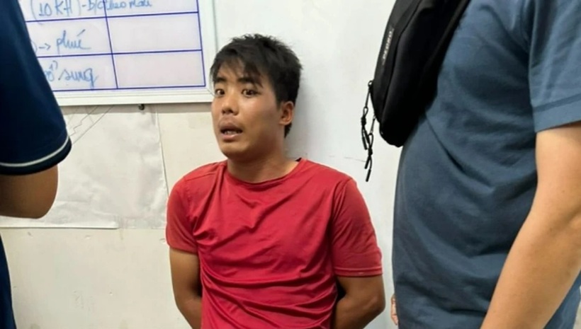 Nghi phạm Út thời điểm bị bắt giữ. Ảnh: PLO