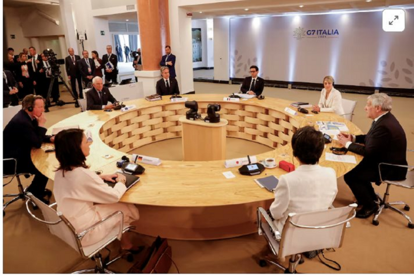 Hội nghị Ngoại trưởng G7 diễn ra trên đảo Capri của Italia. Ảnh: Reuters