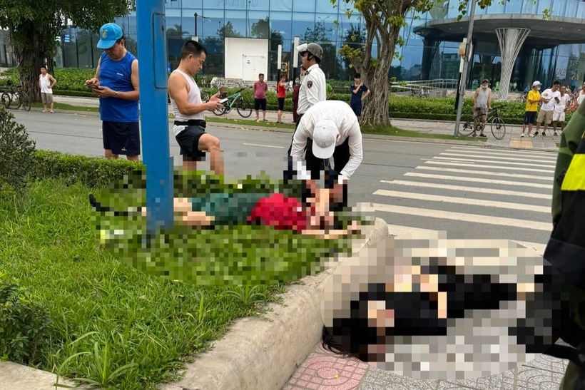 Hiện trường vụ tai nạn. Ảnh: Dân trí