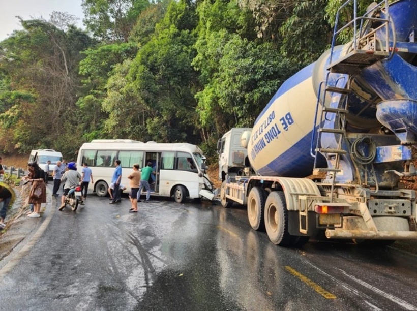 Hiện trường xảy ra vụ tai nạn. Ảnh: Báo Sức khỏe và Đời sống.