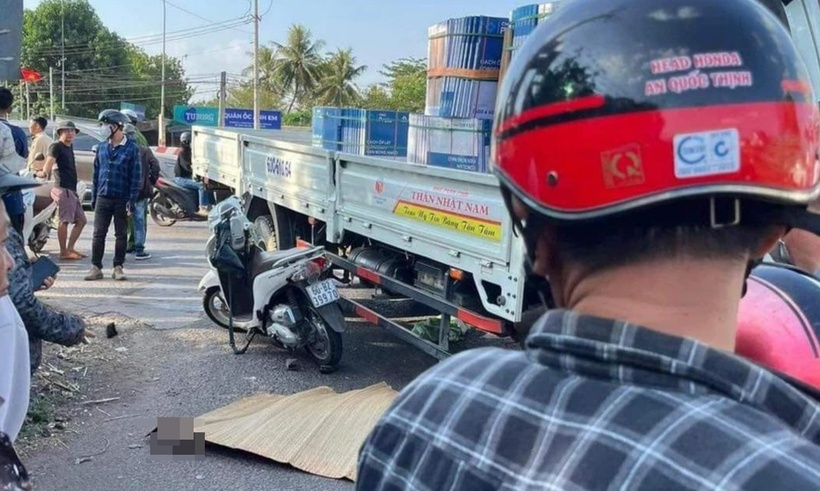 Hiện trường xảy ra vụ tai nạn. Ảnh: PLO.