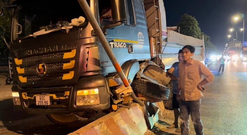 Hiện trường xảy ra vụ tai nạn. Ảnh: Báo Giao thông.