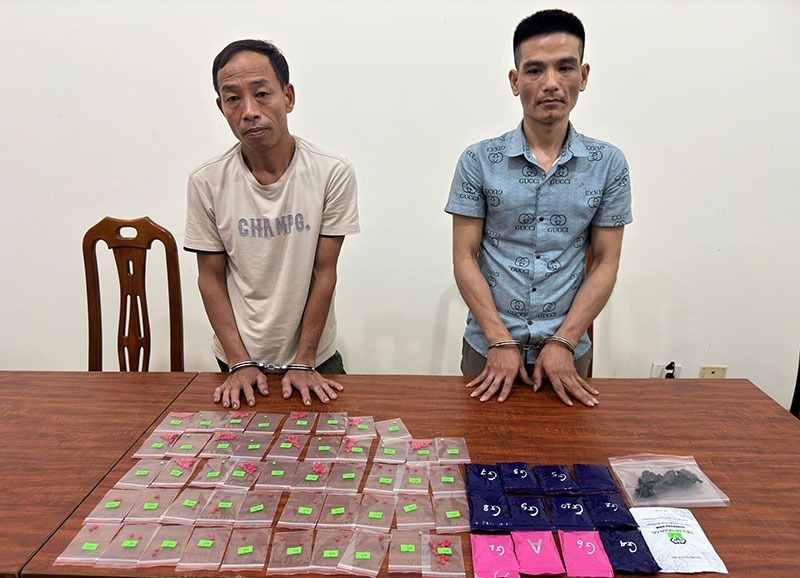 Hai đối tượng trong đường dây. Ảnh: CAND