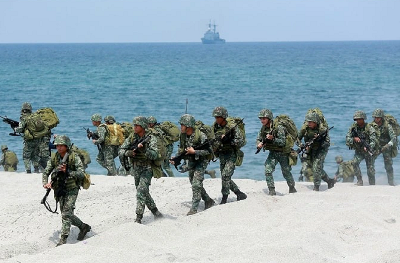 Ảnh minh họa cuộc tập trận Balikatan năm 2018.