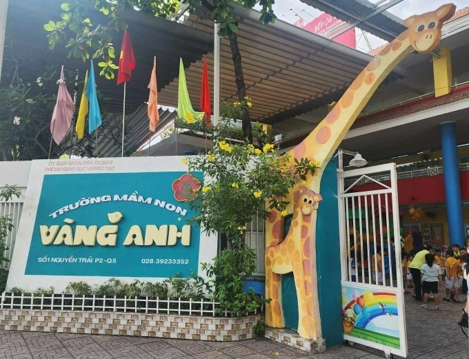 Trường mầm non Vàng Anh. Ảnh: VnExpress