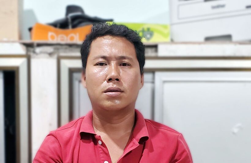 Đối tượng Nguyễn Minh Trường đến cơ quan Công an tự thú sau khi đâm tử vong cô ruột. (Ảnh: Lao động)