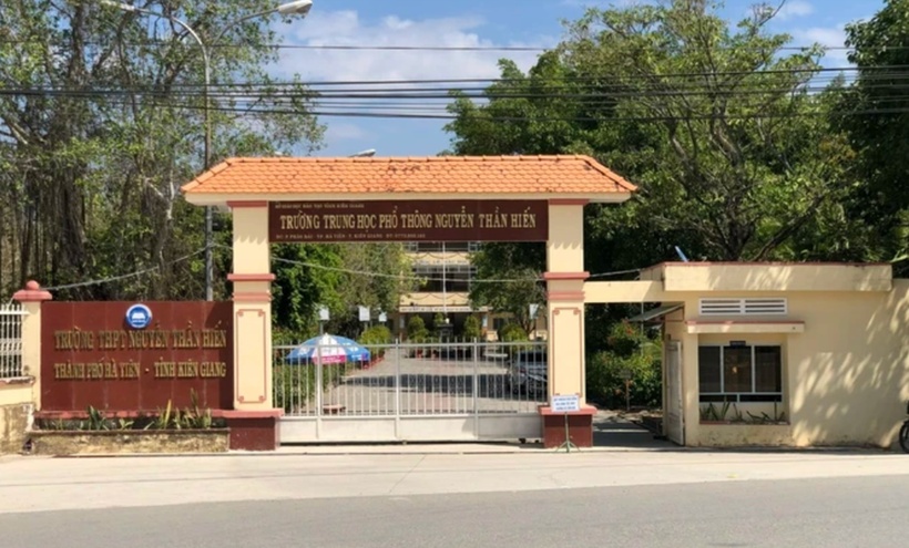 Trường THPT Nguyễn Thần Hiến (TP.Hà Tiên, Kiên Giang). (Ảnh: SGGP)