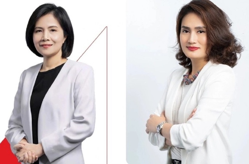 Bà Trần Mai Hoa (trái) và bà Phạm Thị Thu Hiền (phải).