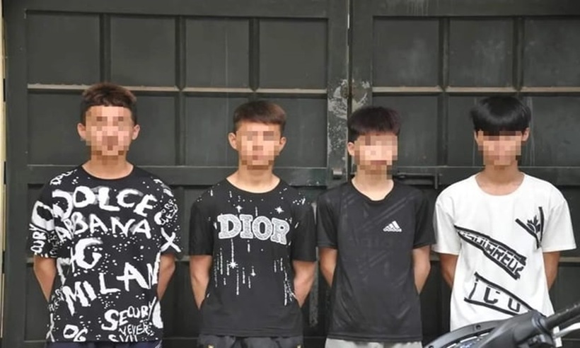 4 thanh niên trong vụ cướp xe máy tại Hải Dương.