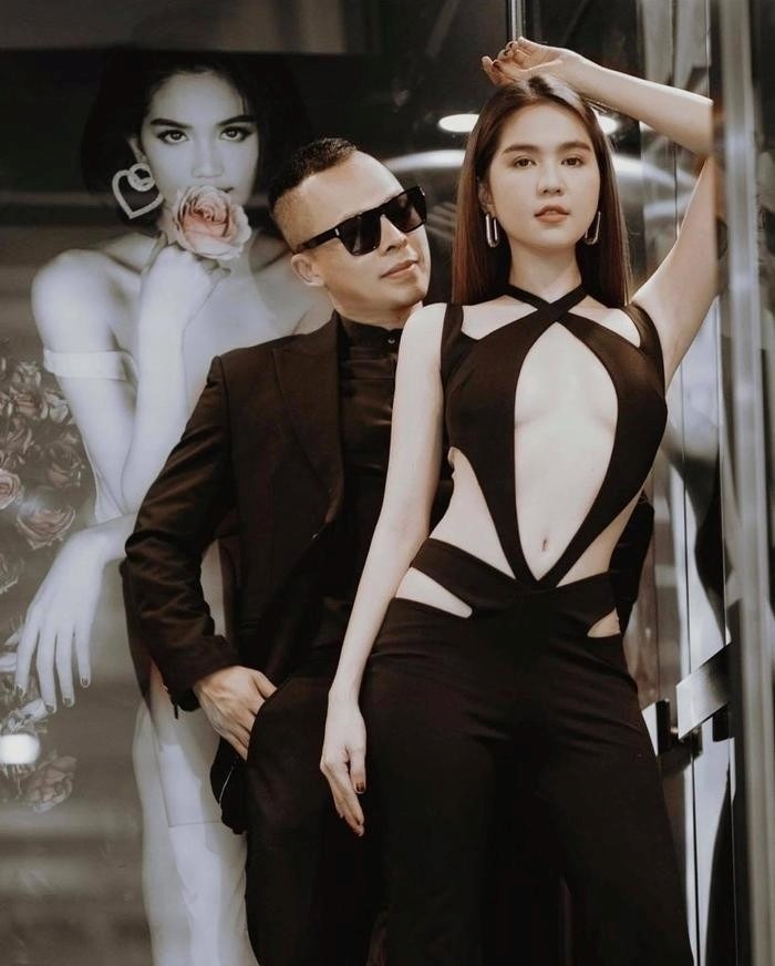 Ngọc Trinh và Vũ Khắc Tiệp.