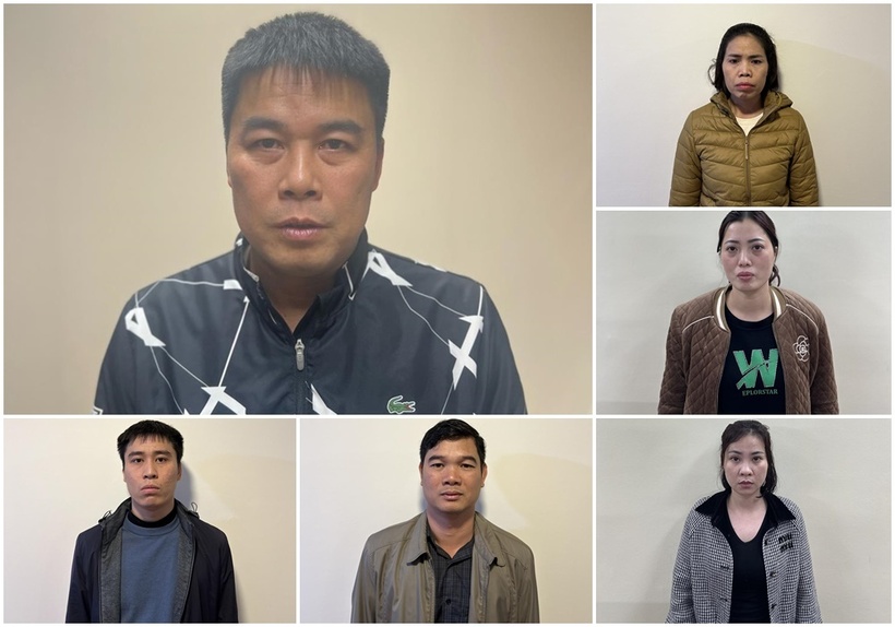 Những cá nhân bị khởi tố liên quan vụ án Tập đoàn Phúc Sơn. Ảnh Bộ Công an.