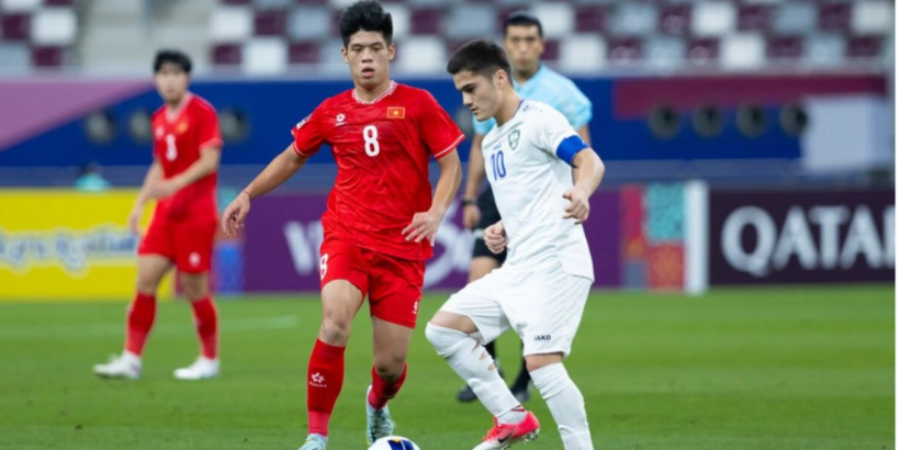 U23 Việt Nam để thua đáng tiếc trước U23 Uzbekistan. Ảnh:Giao thông