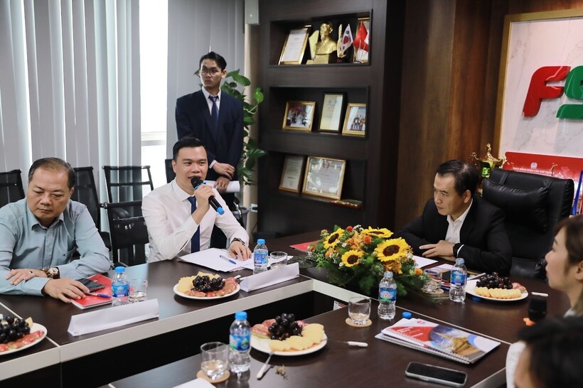 Ông Đoàn Huy Thuận, Tổng giám đốc FSI đóng góp đề xuất về việc xây dựng hệ thống dữ liệu đồng nhất phục vụ công tác quản lý cửa khẩu Việt Nam - Lào