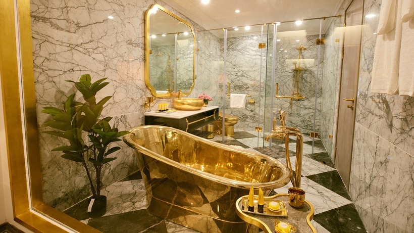 Nội thất trong phòng tổng thống rất sang trọng