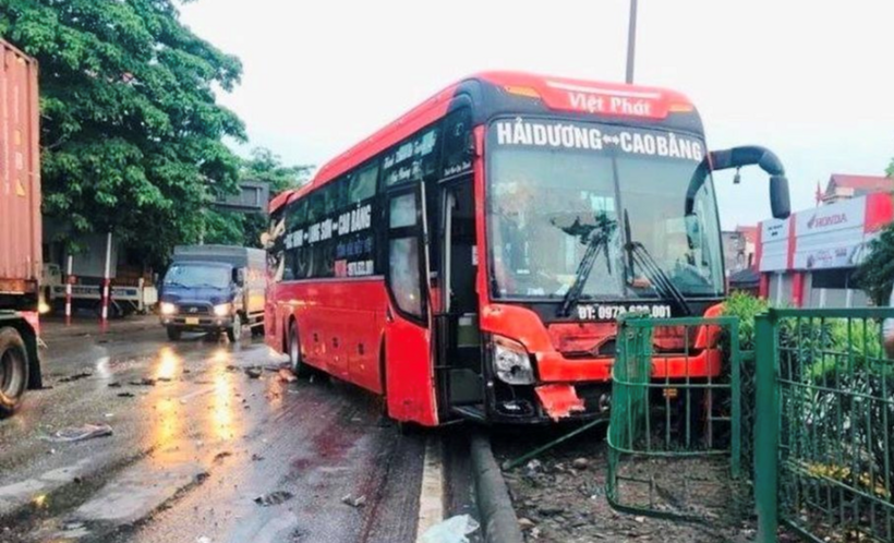 Hiện trường xảy ra vụ tai nạn. Ảnh: Báo Kinh tế và Đô thị.