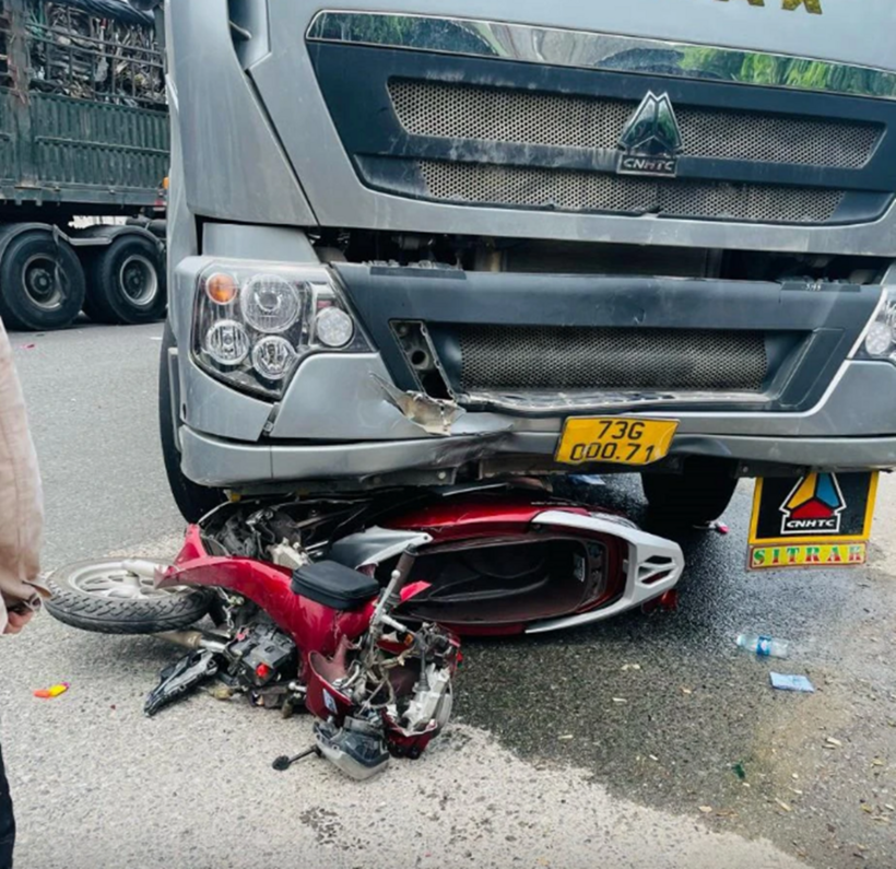 Hiện trường xảy ra vụ tai nạn. Ảnh: Báo Giao thông.