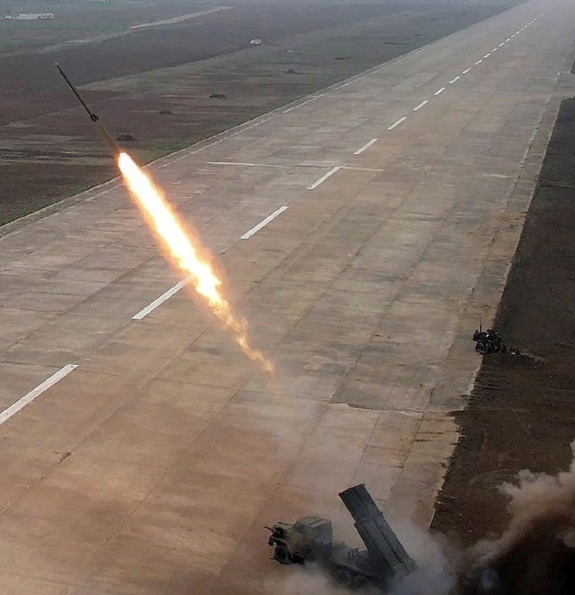 Hình ảnh vụ thử được KCNA công bố. Ảnh: Yonhap