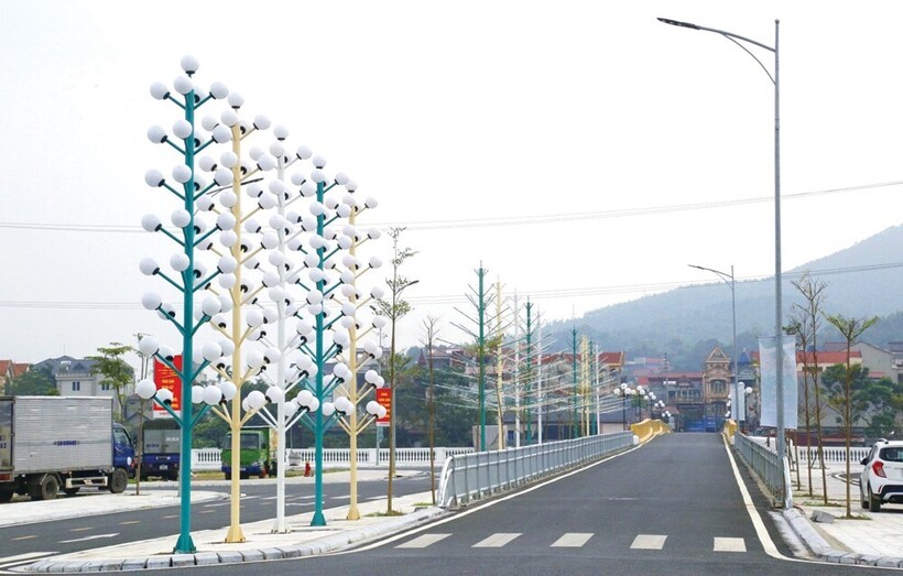 Đường vào Khu đô thị Thanh Sơn Riverside Garden