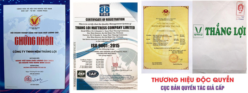 Cách phân biệt nệm Thắng Lợi chính hãng - 1