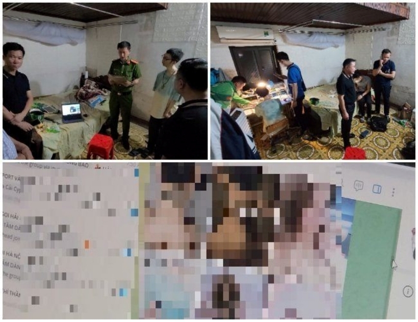 Cơ quan công an thu giữ nhiều tài liệu có liên quan tại nhà Nguyễn Đức Vinh. Ảnh: Trang thông tin điện tử Công an tỉnh Nghệ An