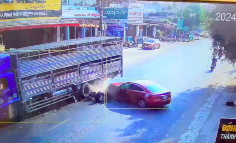 Hiện trường xảy ra vụ tai nạn. Ảnh: Báo Giao thông.