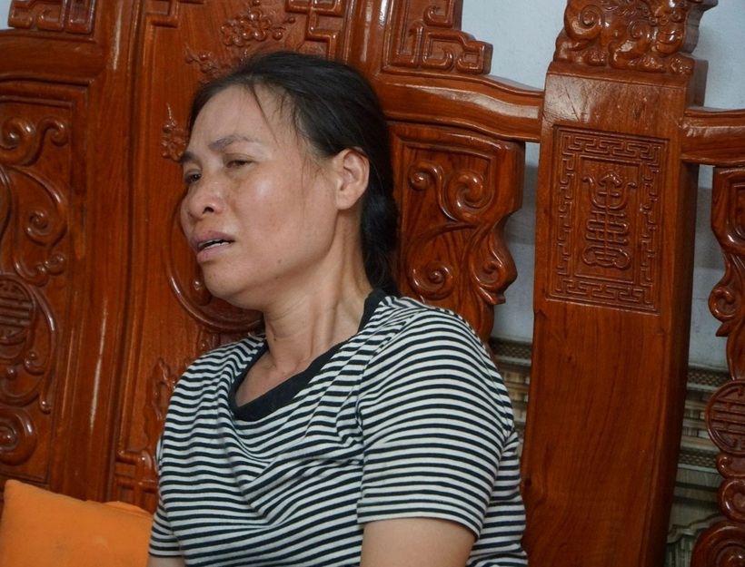 Vợ anh San mong ngóng tin chồng trở về. Ảnh: Dân trí.