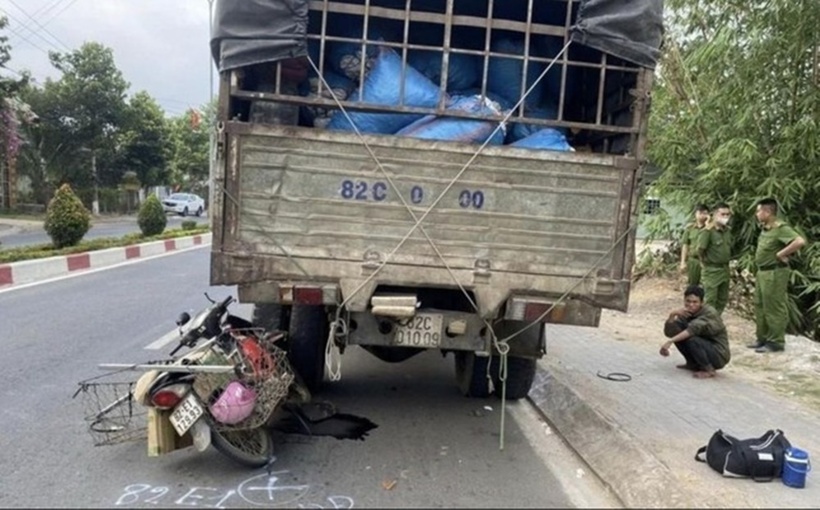 Hiện trường xảy ra vụ tai nạn. Ảnh: Báo Tiền phong.