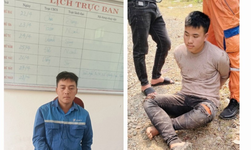 2 đối tượng bị bắt giữ. (Ảnh: Công an Lai Châu)