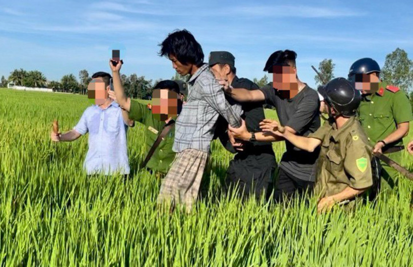 Công an bắt được đối tượng Võ Chí Cường. Ảnh: Vietnamnet.